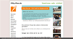 Desktop Screenshot of fifty-plus.de