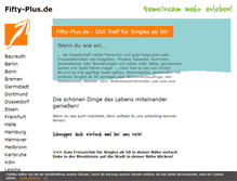 Tablet Screenshot of fifty-plus.de